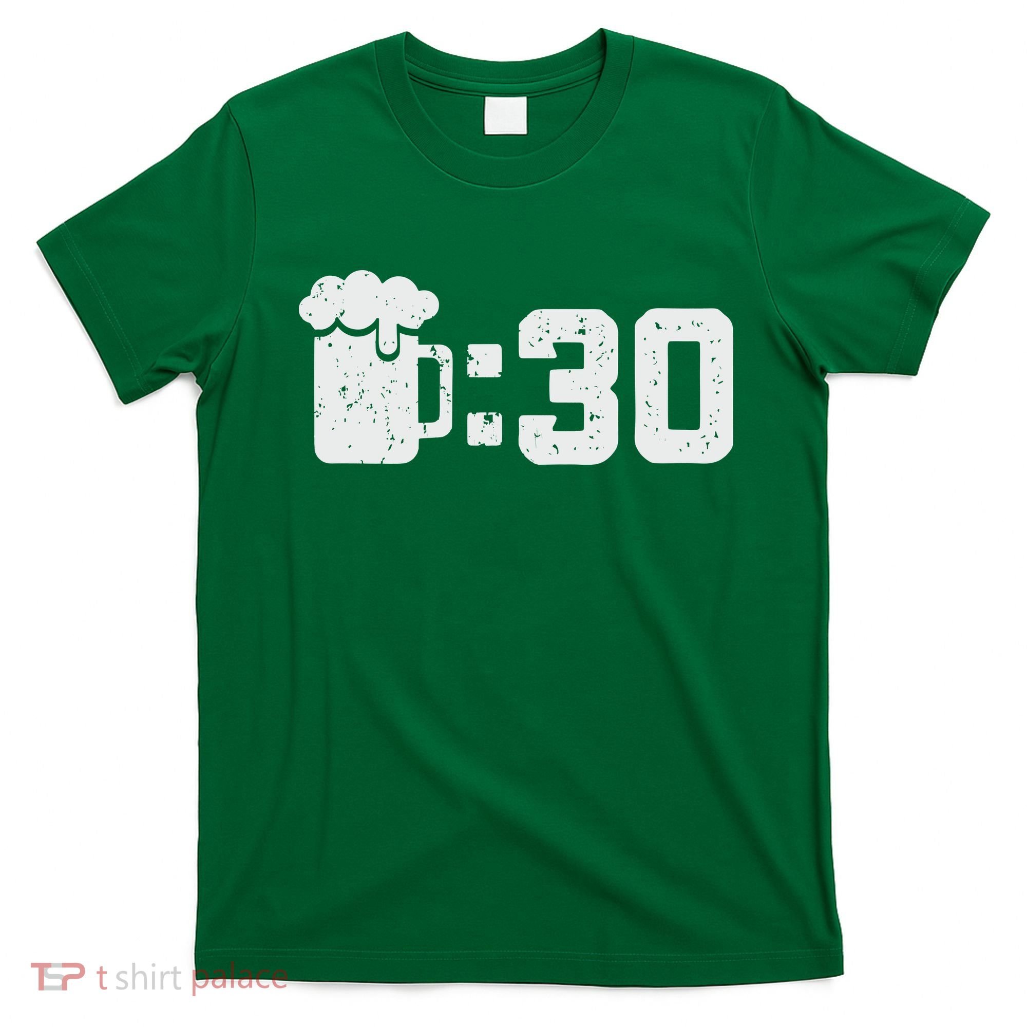 Beer Thirty St Patricks Shamrock Lucky Green Irish T-Shirt