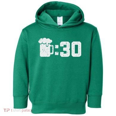 Beer Thirty St Patricks Shamrock Lucky Green Irish Toddler Hoodie