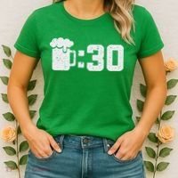 Beer Thirty St Patricks Shamrock Lucky Green Irish Women's T-Shirt thumb 2