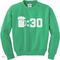 Beer Thirty St Patricks Shamrock Lucky Green Irish Kids Sweatshirt thumb 0