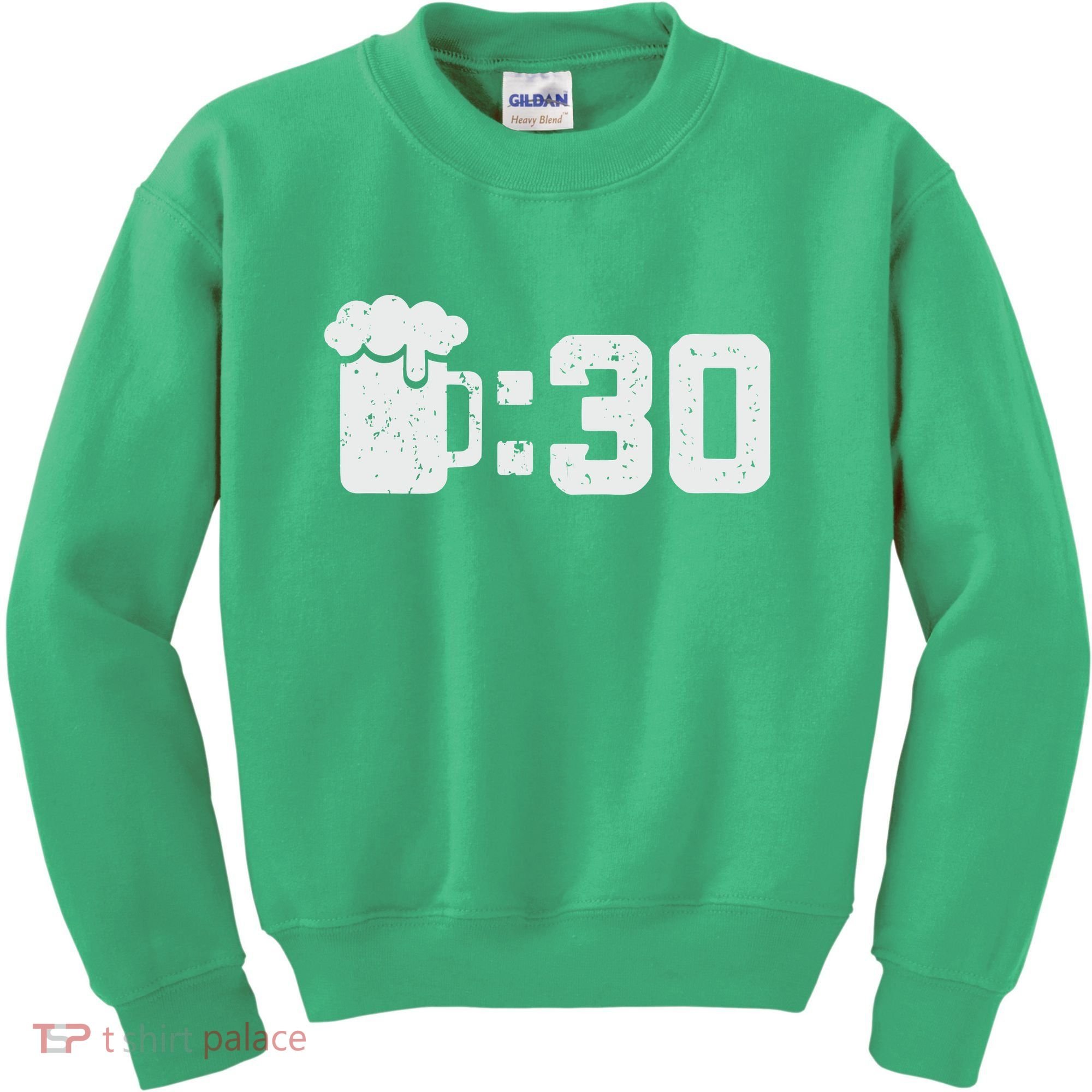 Beer Thirty St Patricks Shamrock Lucky Green Irish Kids Sweatshirt