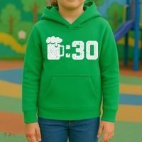 Beer Thirty St Patricks Shamrock Lucky Green Irish Kids Hoodie thumb 3