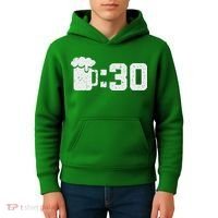 Beer Thirty St Patricks Shamrock Lucky Green Irish Kids Hoodie thumb 4