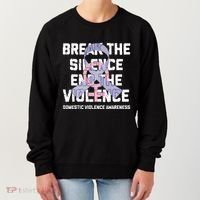 Break The Silence End Violence Domestic Violence Awareness Women's Sweatshirt thumb 0