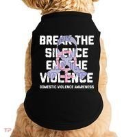Break The Silence End Violence Domestic Violence Awareness Doggie Tank thumb 0
