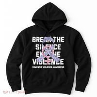 Break The Silence End Violence Domestic Violence Awareness Hoodie thumb 0