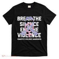 Break The Silence End Violence Domestic Violence Awareness T-Shirt thumb 0