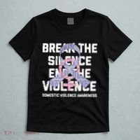 Break The Silence End Violence Domestic Violence Awareness T-Shirt thumb 5