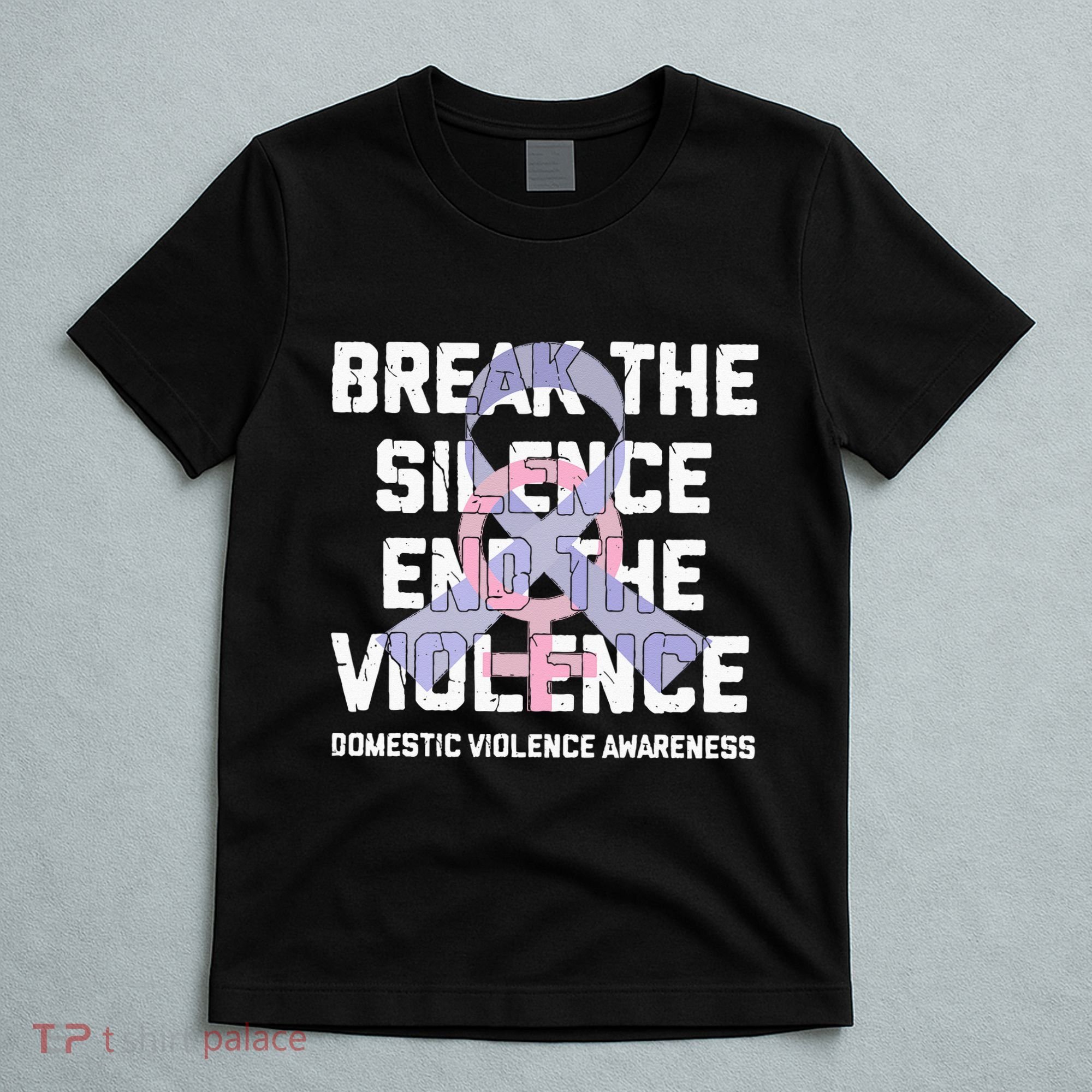 Break The Silence End Violence Domestic Violence Awareness T-Shirt
