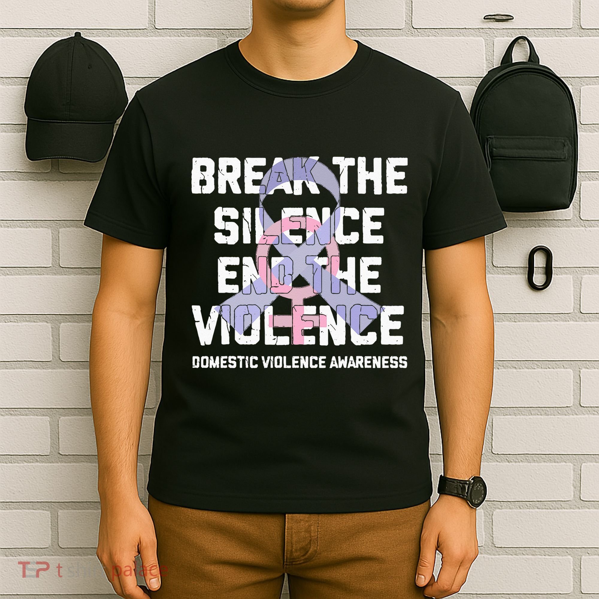 Break The Silence End Violence Domestic Violence Awareness T-Shirt
