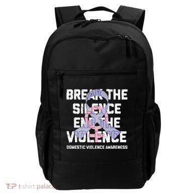 Break The Silence End Violence Domestic Violence Awareness Backpack