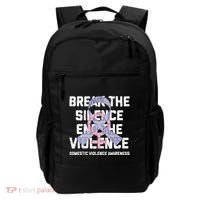 Break The Silence End Violence Domestic Violence Awareness Backpack thumb 0