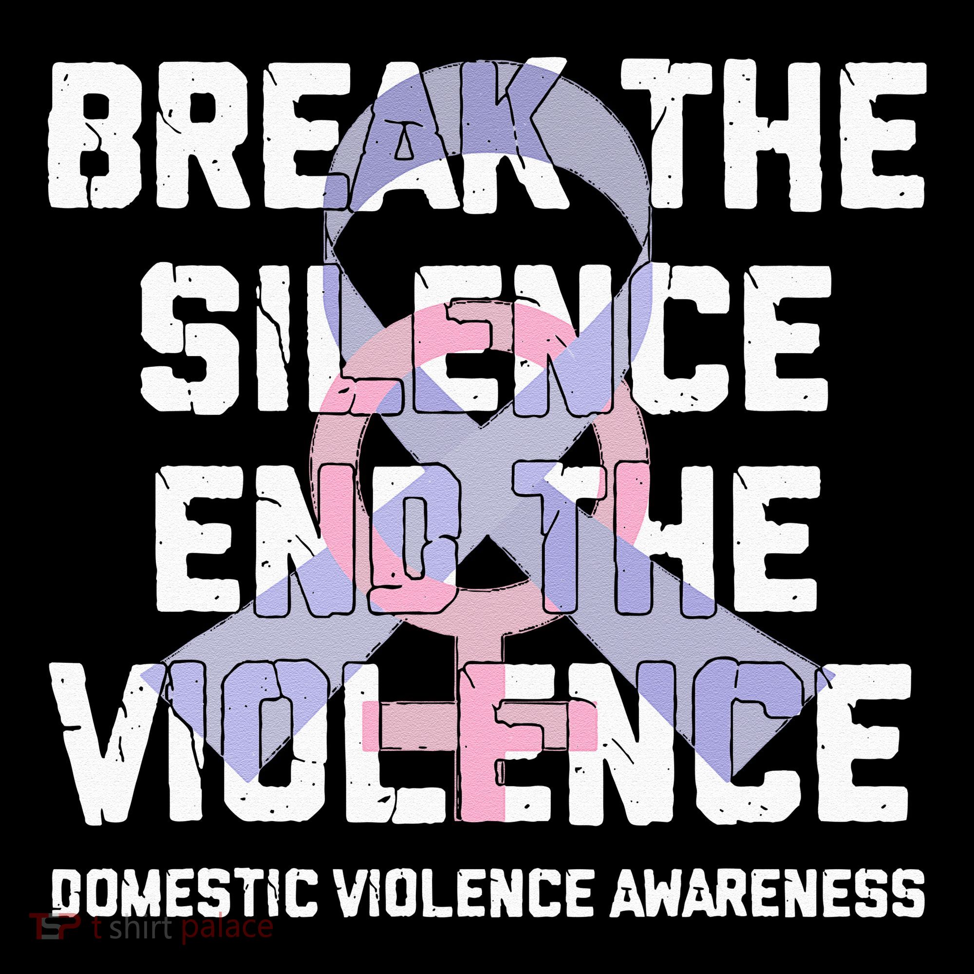 Break The Silence End Violence Domestic Violence Awareness Button