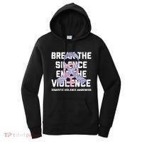 Break The Silence End Violence Domestic Violence Awareness Women's Hoodie thumb 0