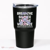 Break The Silence End Violence Domestic Violence Awareness Tumbler thumb 0