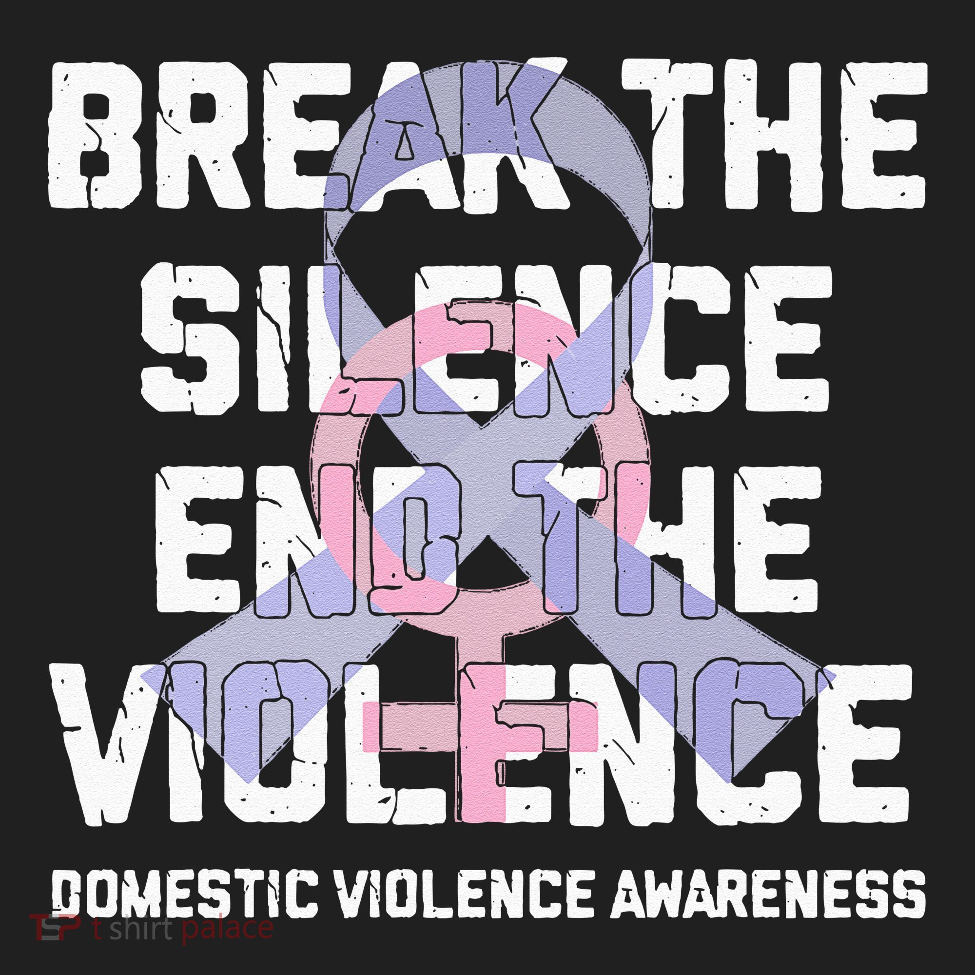 Break The Silence End Violence Domestic Violence Awareness Tumbler