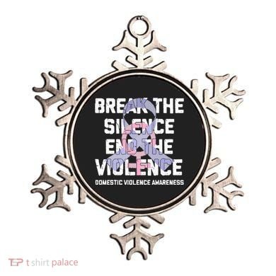 Break The Silence End Violence Domestic Violence Awareness Ornament