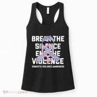 Break The Silence End Violence Domestic Violence Awareness Women's Tank Top thumb 0