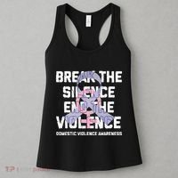 Break The Silence End Violence Domestic Violence Awareness Women's Tank Top thumb 3