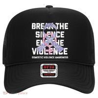 Break The Silence End Violence Domestic Violence Awareness Hat thumb 0
