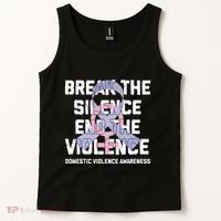Break The Silence End Violence Domestic Violence Awareness Tank Top thumb 2