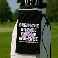Break The Silence End Violence Domestic Violence Awareness Golf Towel thumb 2