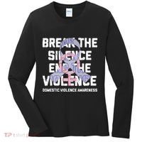 Break The Silence End Violence Domestic Violence Awareness Women's Long Sleeve Shirt thumb 0