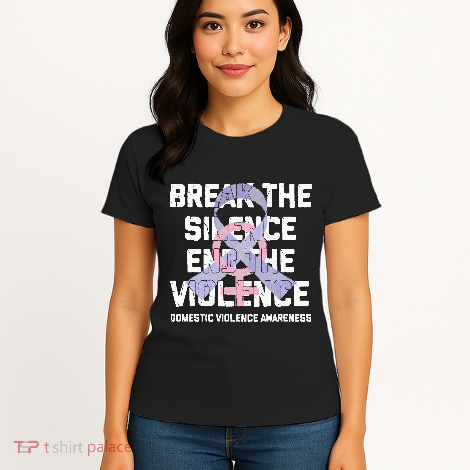 Break The Silence End Violence Domestic Violence Awareness Women's T-Shirt