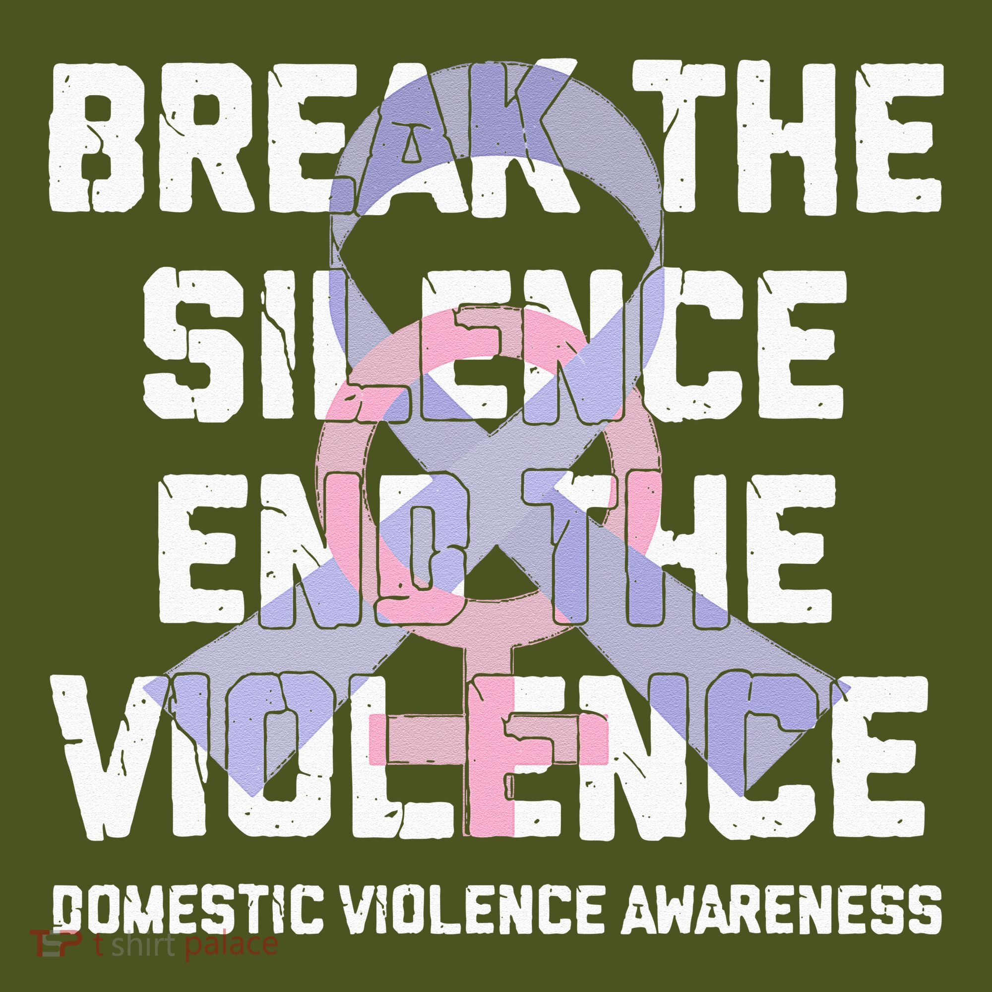 Break The Silence End Violence Domestic Violence Awareness The Baniff Cuffed Pom Beanie