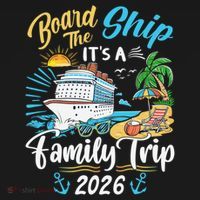 Board The Ship ItS A Birthday Trip 2026 Birthday Cruise Ornament thumb 1