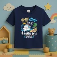 Board The Ship ItS A Birthday Trip 2026 Birthday Cruise Toddler T-Shirt thumb 3