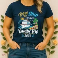 Board The Ship ItS A Birthday Trip 2026 Birthday Cruise Women's T-Shirt thumb 2