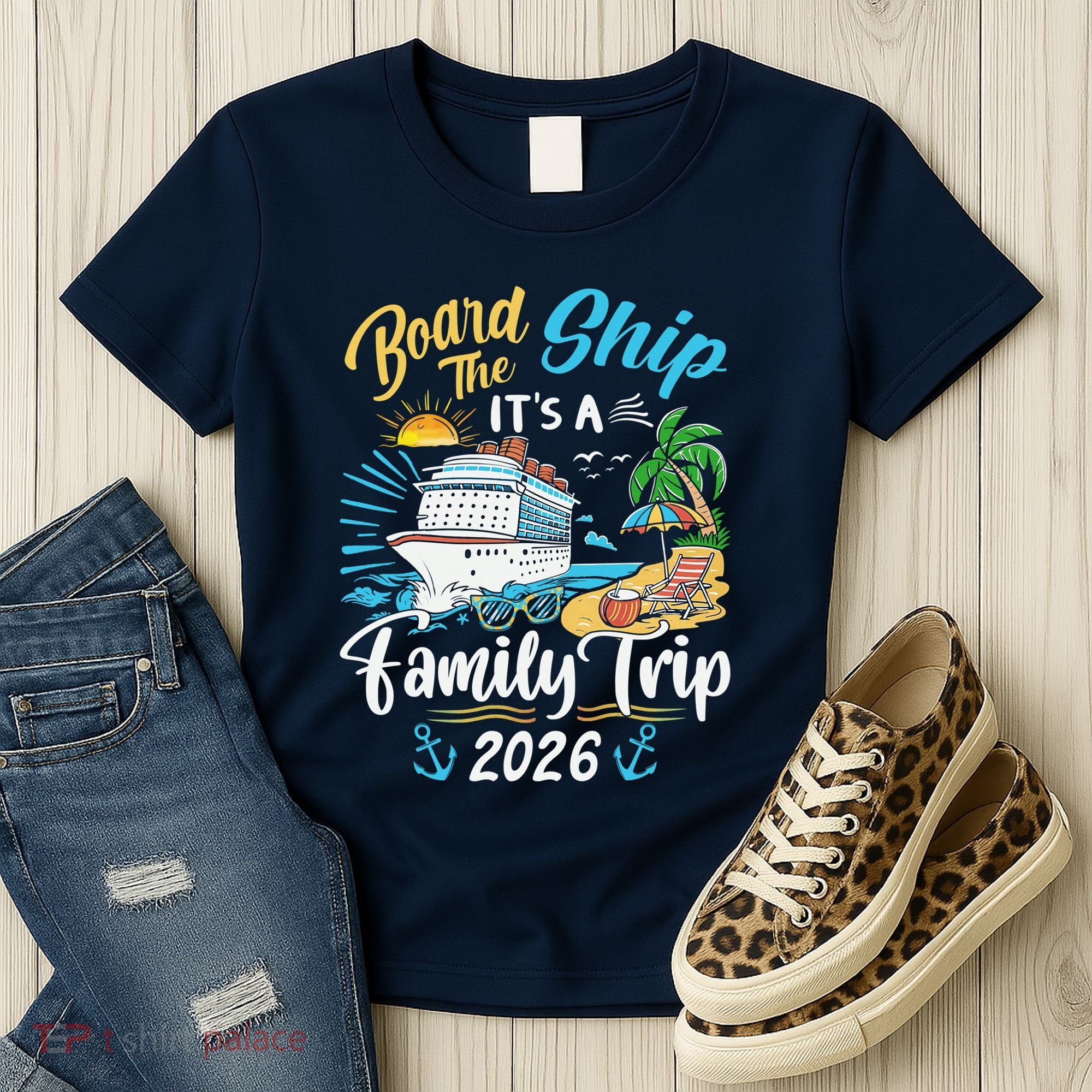 Board The Ship ItS A Birthday Trip 2026 Birthday Cruise Women's T-Shirt