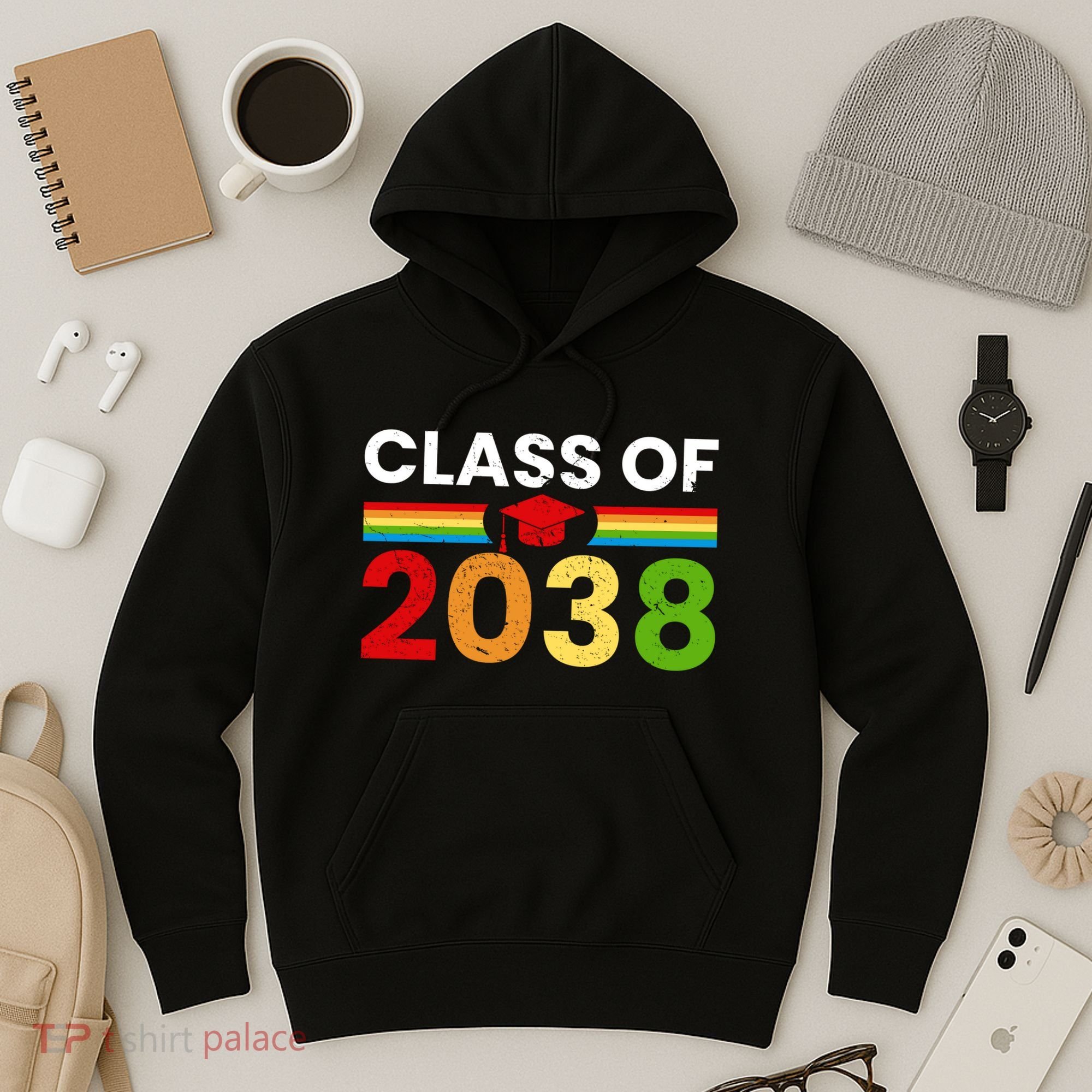 Back To School Class Of 2038 Graphic Hoodie