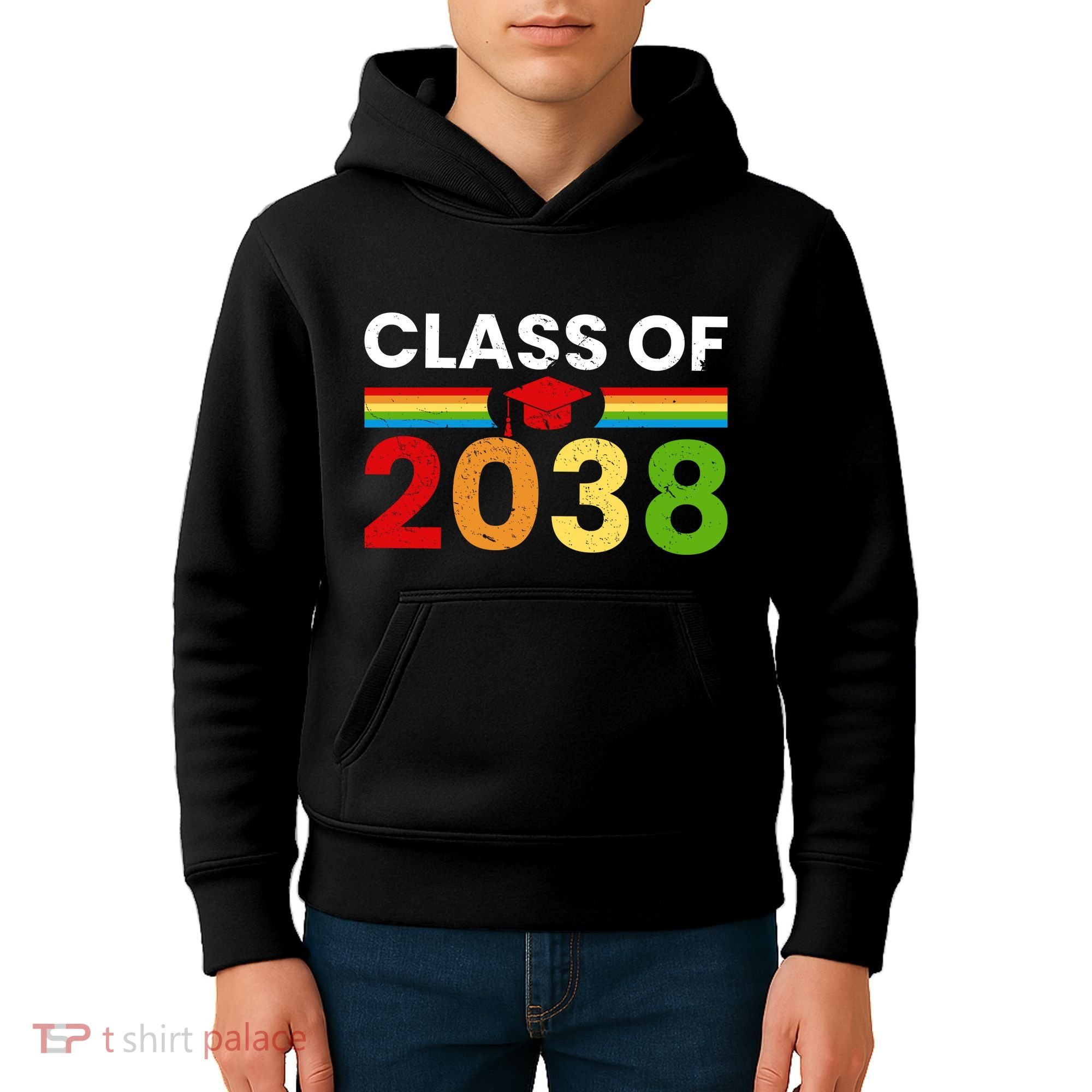 Back To School Class Of 2038 Graphic Kids Hoodie