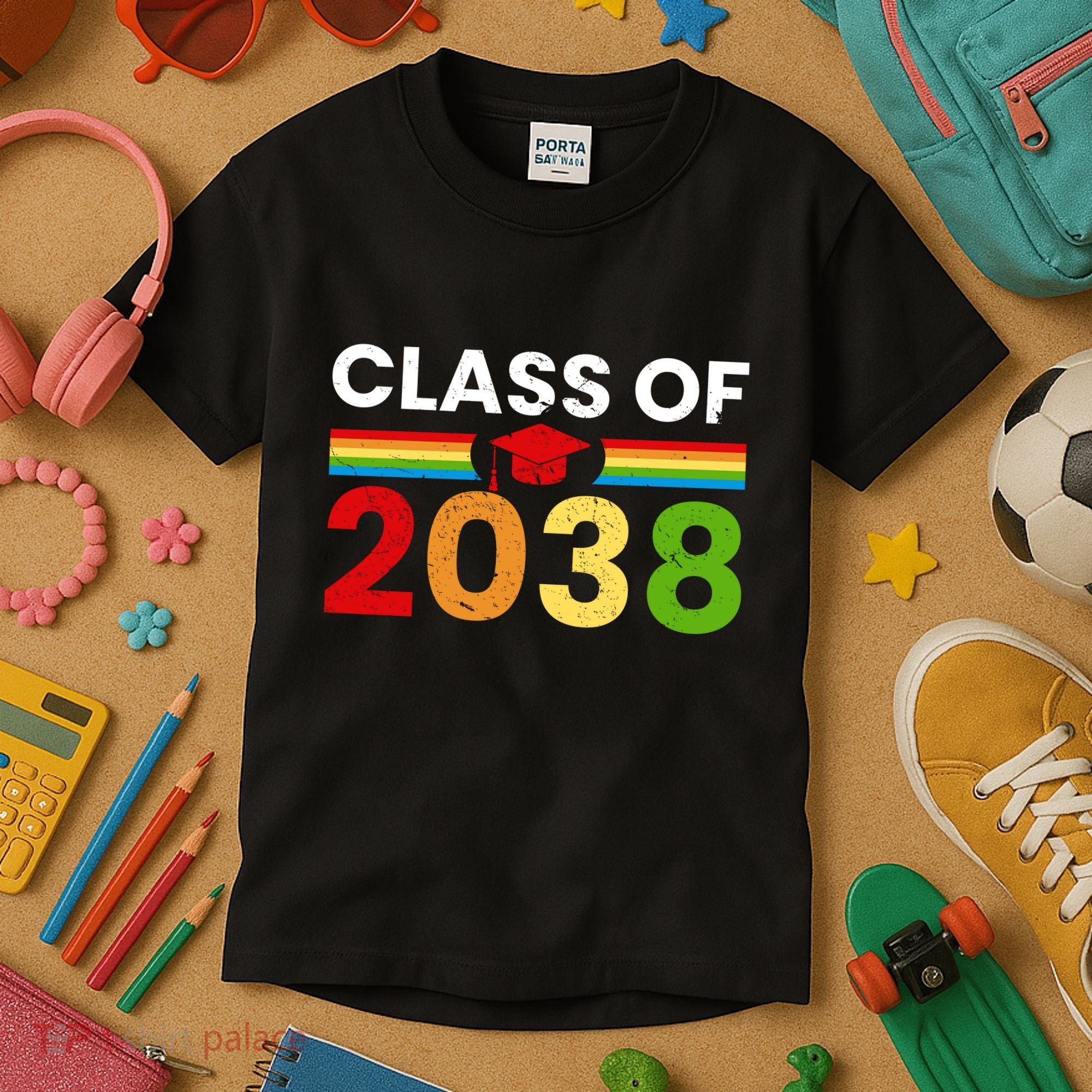 Back To School Class Of 2038 Graphic Kids T-Shirt