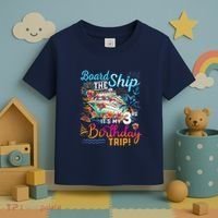 Board The Ship ItS My 3rd Birthday Trip Cruise Vacation Toddler T-Shirt thumb 3