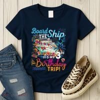 Board The Ship ItS My 3rd Birthday Trip Cruise Vacation Women's T-Shirt thumb 3