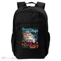 Board The Ship ItS My 5th Birthday Trip Cruise Birthday Backpack thumb 0
