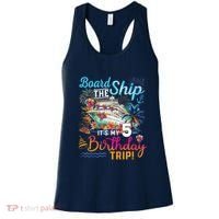 Board The Ship ItS My 5th Birthday Trip Cruise Birthday Women's Tank Top thumb 0