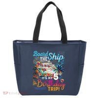 Board The Ship ItS My 5th Birthday Trip Cruise Birthday Tote Bag thumb 0