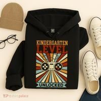 Back To School Kindergarten Level Unlocked Hoodie thumb 4