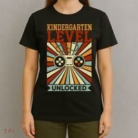Back To School Kindergarten Level Unlocked T-Shirt thumb 4