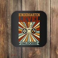 Back To School Kindergarten Level Unlocked Coaster thumb 0