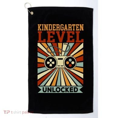 Back To School Kindergarten Level Unlocked Golf Towel