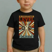 Back To School Kindergarten Level Unlocked Toddler T-Shirt thumb 2