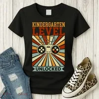 Back To School Kindergarten Level Unlocked Women's T-Shirt thumb 3