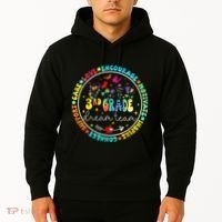 Back To School Third Grade Dream Team Teacher Flower Hoodie thumb 2