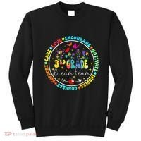 Back To School Third Grade Dream Team Teacher Flower Sweatshirt thumb 0