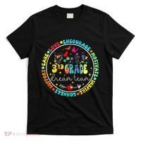 Back To School Third Grade Dream Team Teacher Flower T-Shirt thumb 0